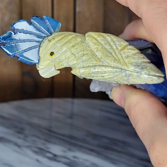 Amethyst Stone Parrot